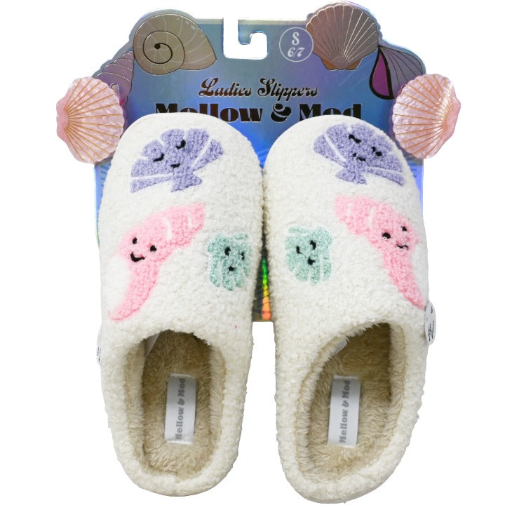 Seashell Slippers w/Hair Clips C/P 8 Mellow & Mod