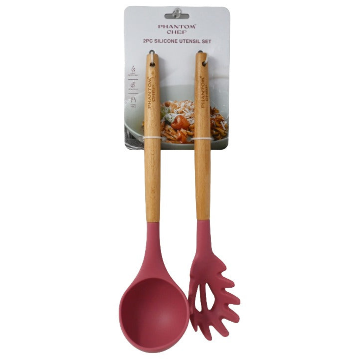 2pc Blush Ladle Pasta Server Set C/P 12 Phantom Chef