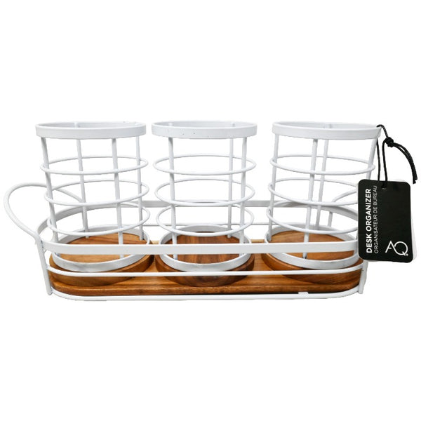 4pc Wht Desk Org C/P 6