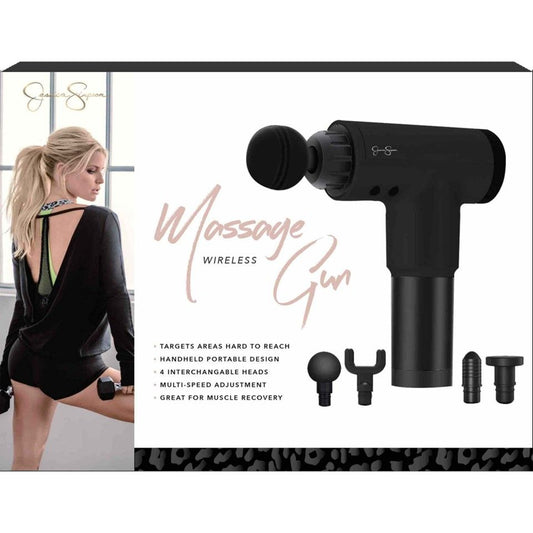 JESSICA SIMPSON BLACK WIRELESS MASSAGE GUN C/P 6