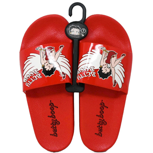 BETTY BOOP RED SLIDE SANDAL ASST SIZE C/P 12