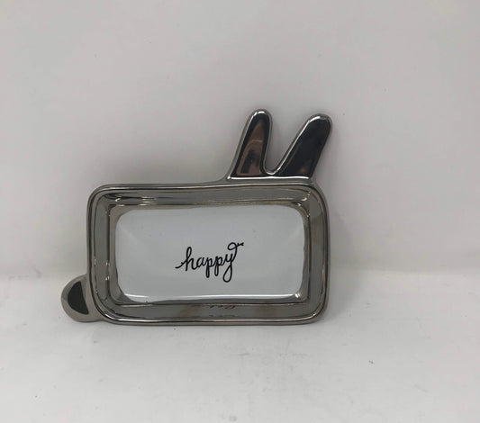 5.2X4X1"HAPPY" RABBIT EAR TRAY C/P 60