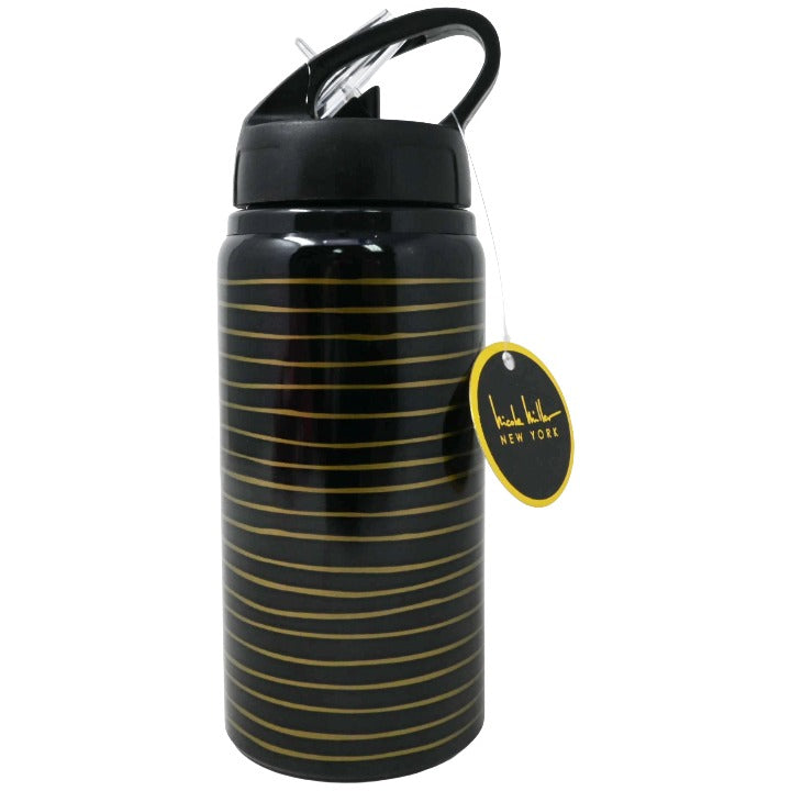 Kids Blk Gld Stripes Bottle C/P 24 Nicole Miller