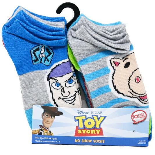 10pk TOY STORY TOY CREW NS SOCKS SIZE 6-8 C/P 60