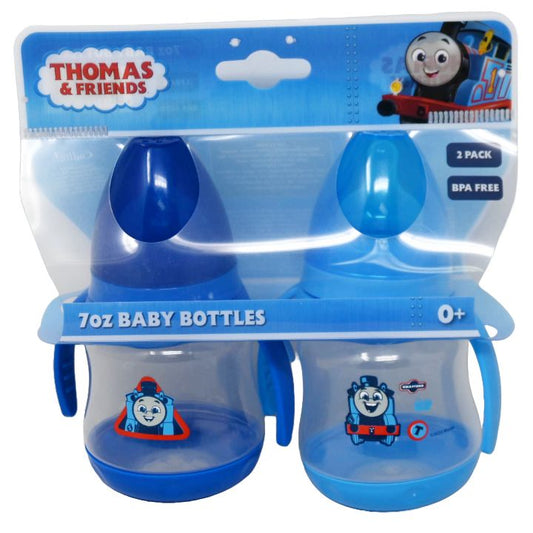 2pk 7oz BABY BOTTLE W/HANDLE THOMAS & FRIENDS C/P 36