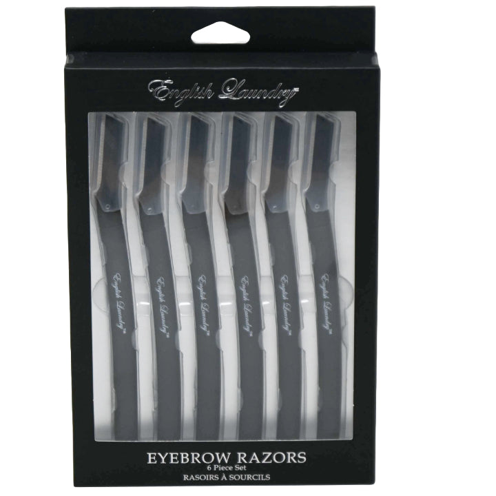 6pc ENGLISH LAUNDRY FOLDABLE EYEBROW RAZORS C/P 144