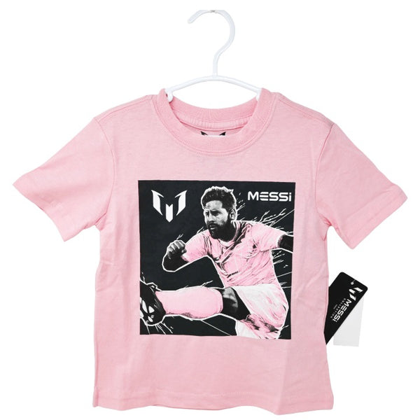 MESSI PINK GOAL KICK T-SHIRT 3-ASST SIZE 2T,3T,4T C/P 24