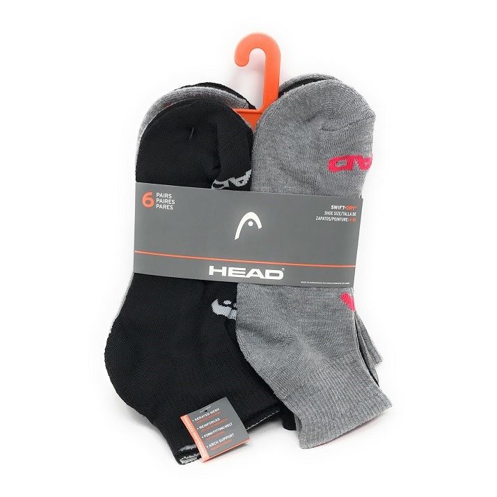 LADIES 9-11 6PK HEAD BASIC QTR HC SOCKS C/P 60