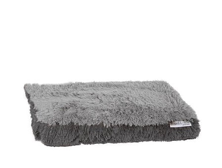Fuzzy Pet Bed - Medium, Gray C/P 12