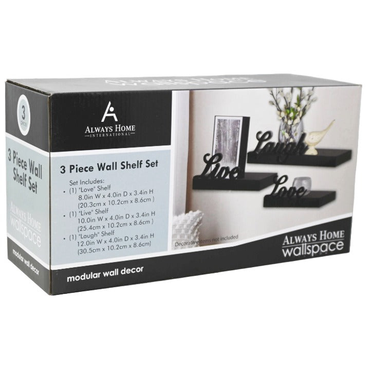 3pc SHELF SET LIVE LOVE LAUGH C/P 4