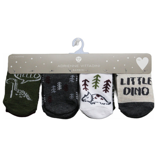 Adrienne Vittadini 8pk INFANT BOYS LOW CUT SOCKS SIZE 0-12 C/P 72