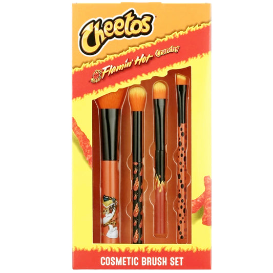 4pk FLAMIN HOT CHEETOS COSMETIC BRUSH SET C/P 24
