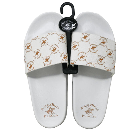 BHPC WHITE W/GOLD PRINTED SANDALS ASST SIZE C/P 18