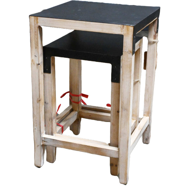 2pc Side Tables Lg Sm (2 UPC) C/P 1