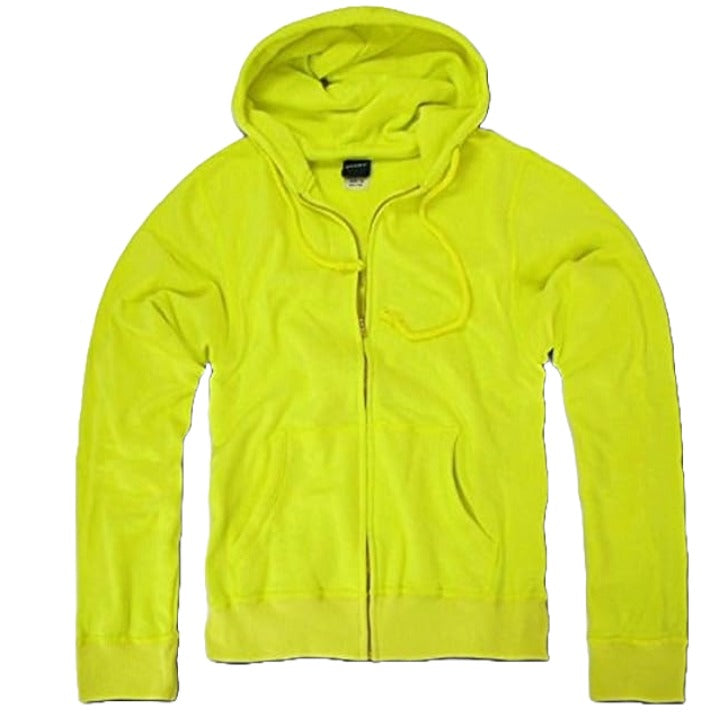 MEDIUM MEN SAFETY GREEN HOODIE C/P 24 DECKY
