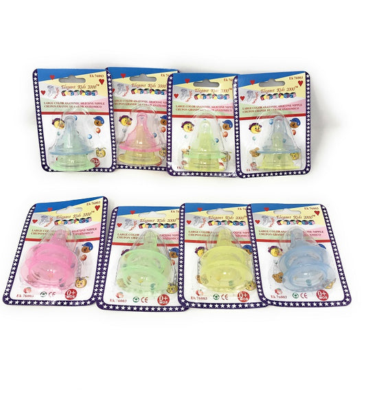 Elegant Kids Large Color Anatomic Silicon Nipple C/P 432