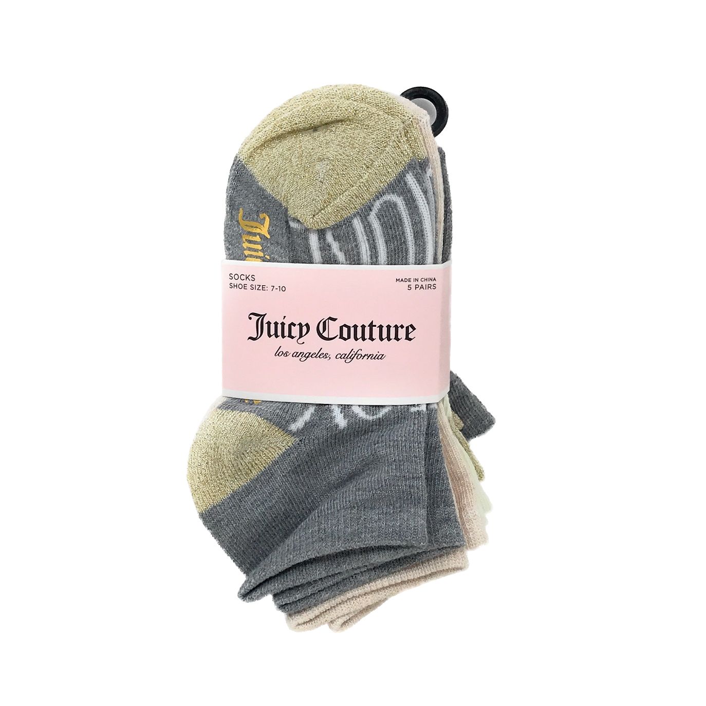 5PK JC COUTURE STRAWBERRY SOCKS, size 4-6 C/P 60