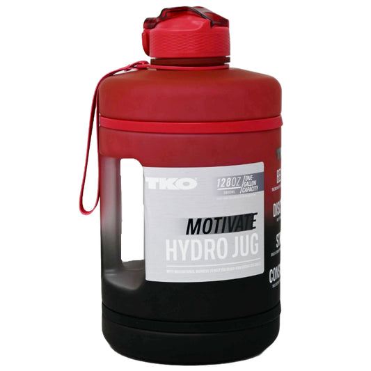 128oz RED/BLK TKO HYDRO JUG C/P 12