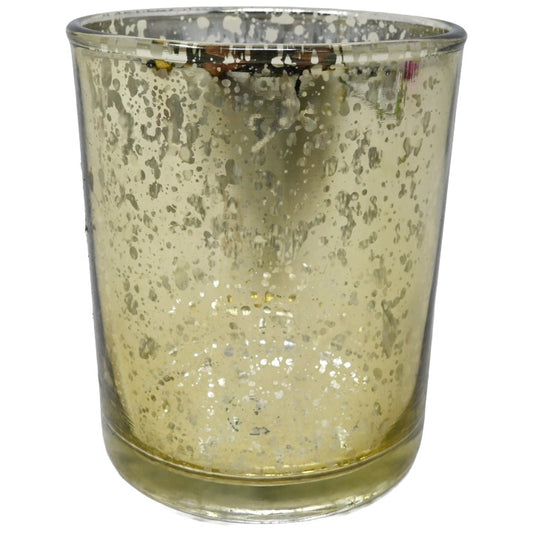 *NO CA*Gold Metallic Glass Votive Candle Holder C/P 72 Richland
