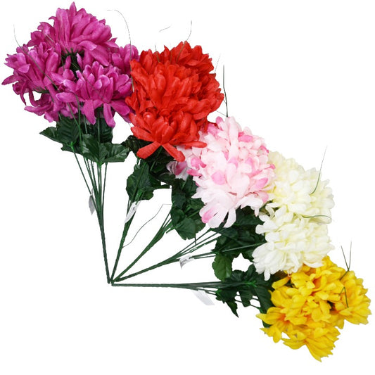 Asst Ball Mum Bush 6 Flowers C/P 288
