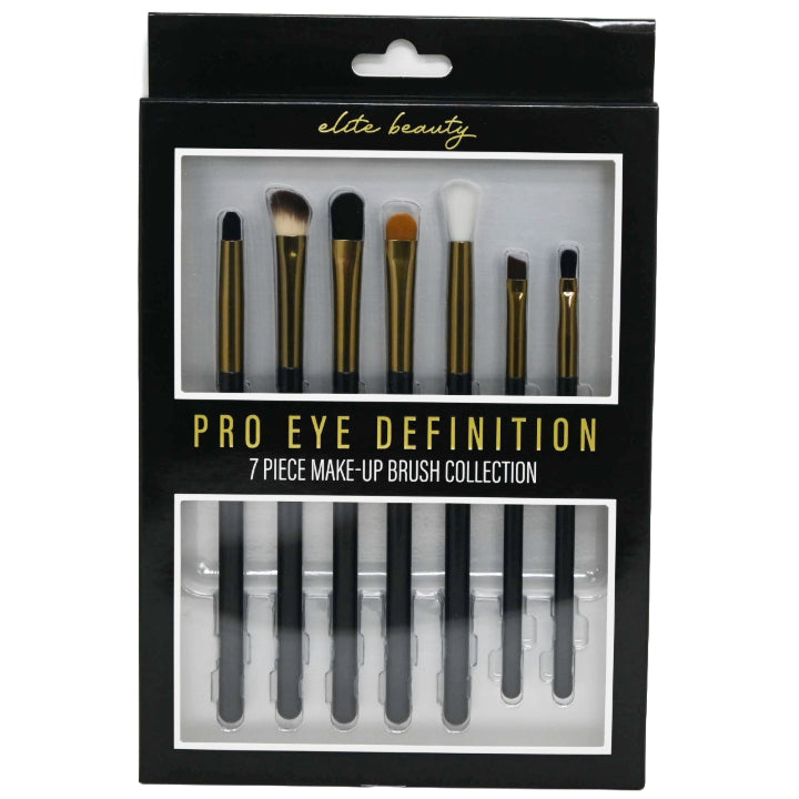 7pc BLACK MAKEUP BRUSH EYE SET C/P 24