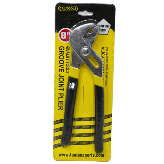 8" Water Pump Plier with Comfort Grip C/P 75 Inner 15 CALITOOLS