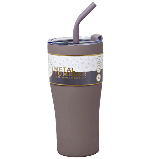 30oz BRN/KHAKI CHANDRA S.S DBL WALL WATER BOTTLE C/P 24