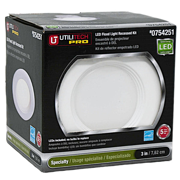 3" Rec Lighting Kit White Trim (754251) UTILITECH C/P 4