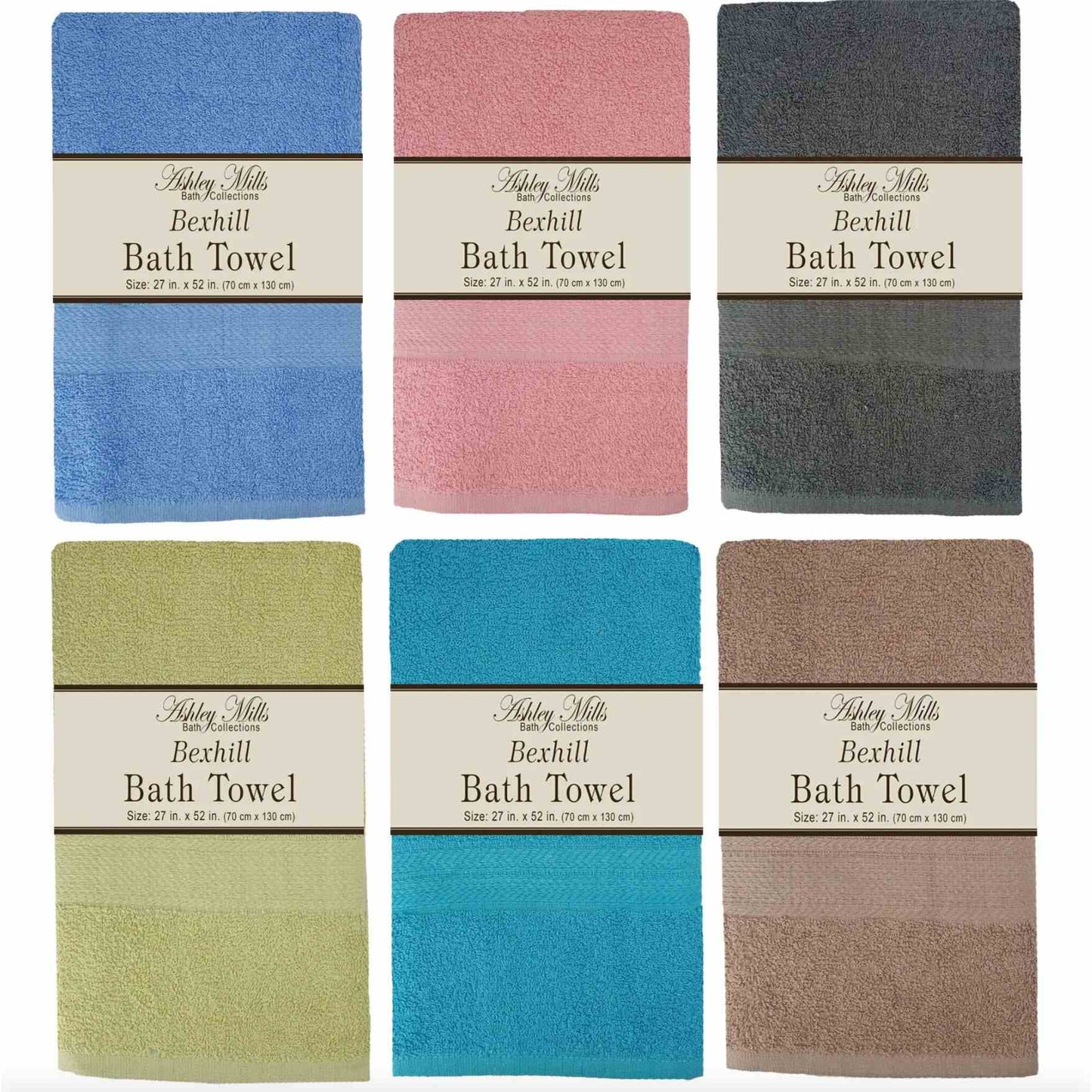 27"x52" BEXHILL BATH TOWEL C/P 36