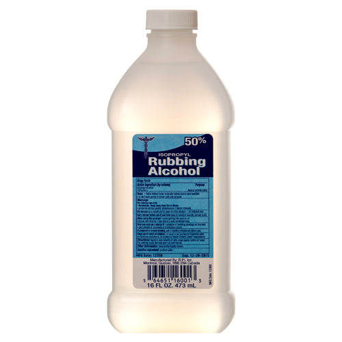 16oz Rubbing Alcohol, 50% C/P 24