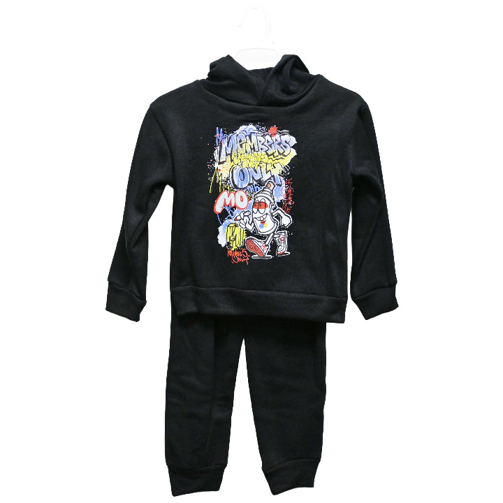 2pc MEMBERS ONLY BOYS HOODED FLEECE SET 3-ASST SIZE C/P 24