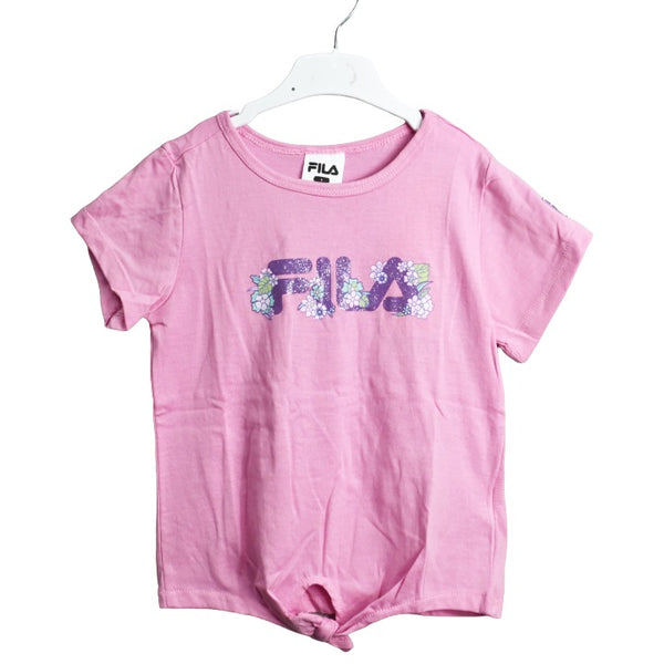 Girls Lil Flower Logo Tee C/P 48 Fila