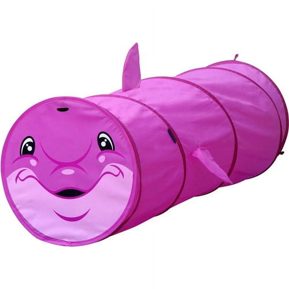 *OUTSIDE OF CA* Pop Up 6 Feet long Caterpillar Play Tunnel Purple Dolphin C/P 5