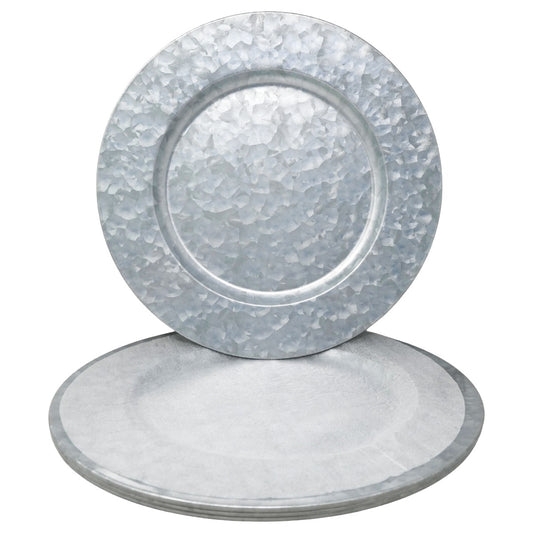4pc Metal Charger Plates C/P 4