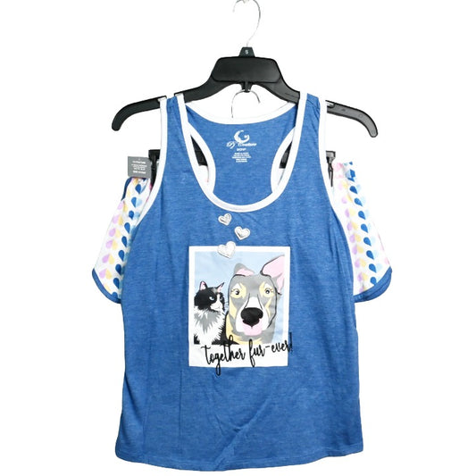 2pc Together Tank Short Set C/P 14 PJ Couture