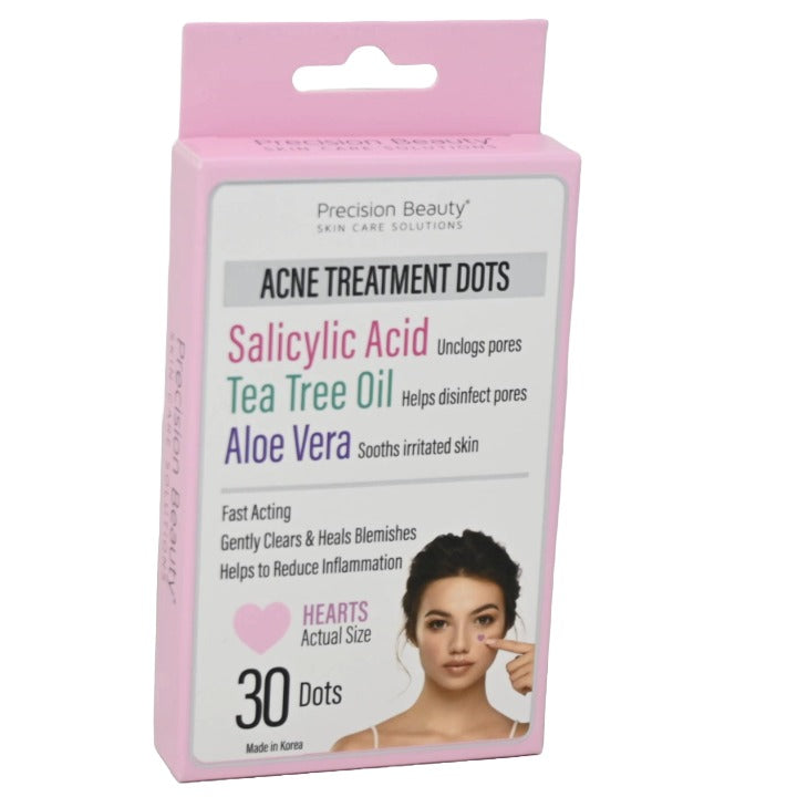 30pk HEARTS ACNE TREATMENT DOTS PRECISION BEAUTY C/P 72