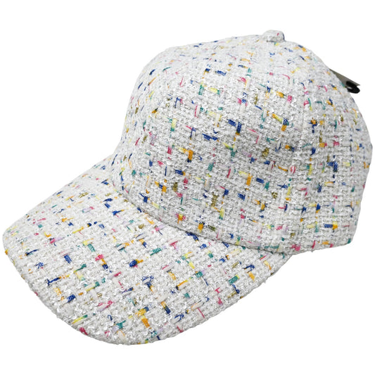 Wht Tweed Cap C/P 48 Nicole Marciano
