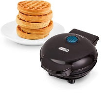 BLACK MINI WAFFLE MAKER C/P 6