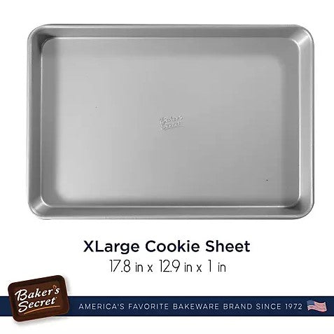 Baker's Secret 17 inch Aluminized Steel Cookie Sheet, Superb C/P 6
