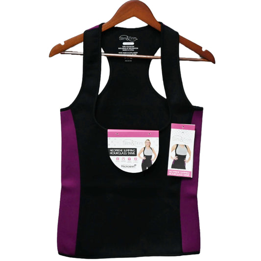 LRG BLK/PURPLE WOMEN HOURGLASS NEOPRENE TANK (FLAT PACKED) C/P 12