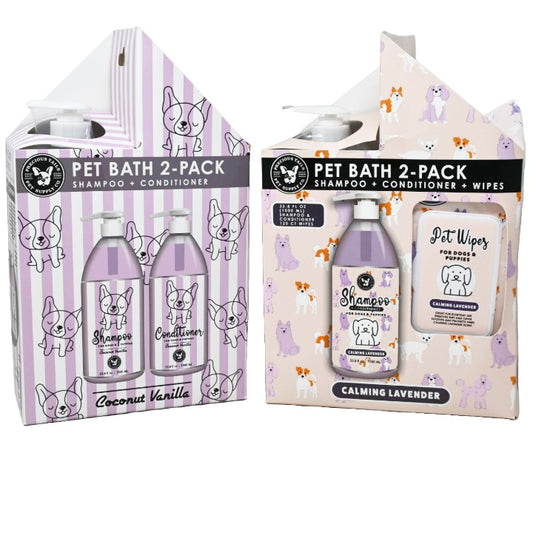 2 Asst 2pk Wipes & 33.8oz and 2 33.8oz Pet Shamp Precious Tales C/P 4