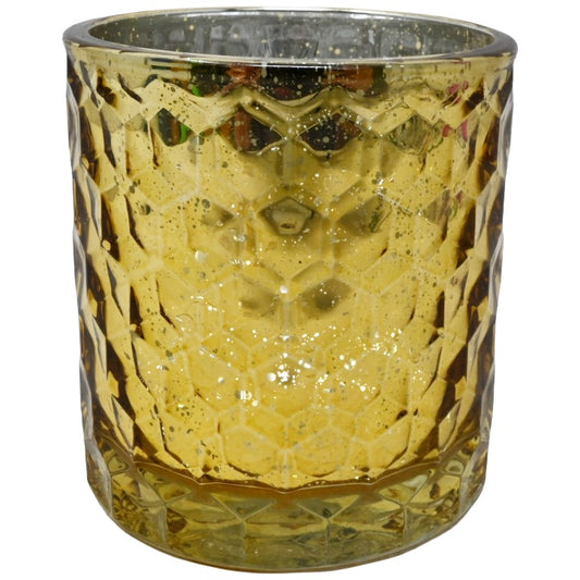 *NO CA*Amber Mercury Glass Votive Candle Holder C/P 48 Richland
