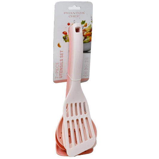 7pc Peach Kitchen Utensil Set C/P 12