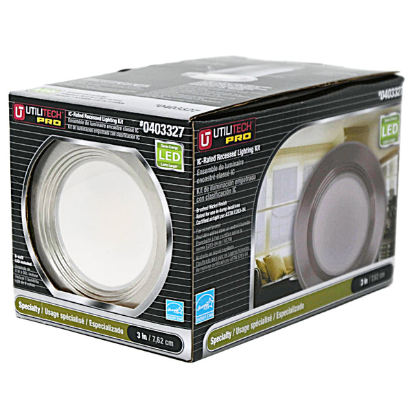 3" Rec Lighting Kit White Trim (403327) UTILITECH C/P 4
