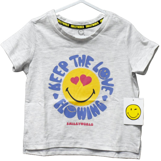 4-6X GIRL KEEP THE LOVE FLOWING T-SHIRT C/P 24