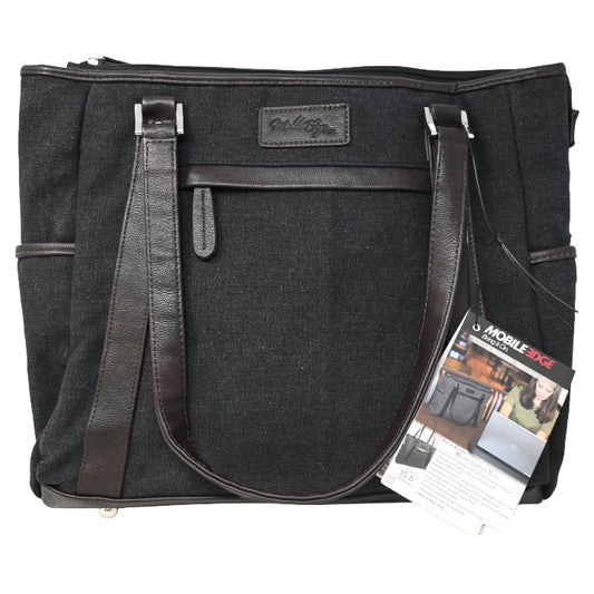 Chrc Brn Laptop Tote C/P 5 Mobile Edge