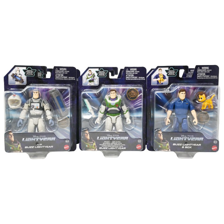 2 Asst Buzz Lightyear Figure Toy C/P 6 Disney Pixar