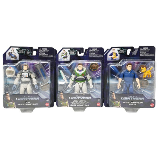 2 Asst Buzz Lightyear Figure Toy C/P 6 Disney Pixar