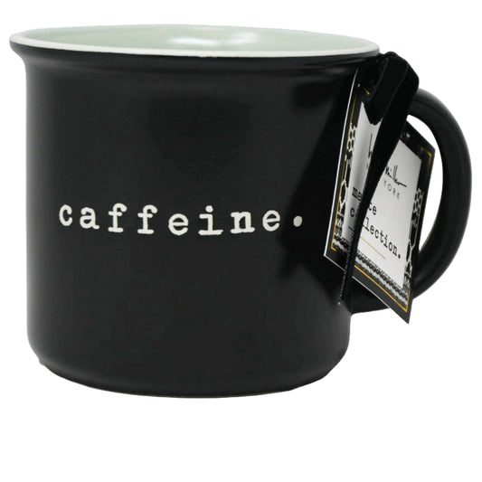 Debossed "Caffeine" Camper Mug with Inside Mint Nicole Miller C/P 36