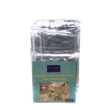 54" X 54" TRANSPARENT PVC TABLECLOTH PROTECTOR WITH SEWING EDGE C/P 24
